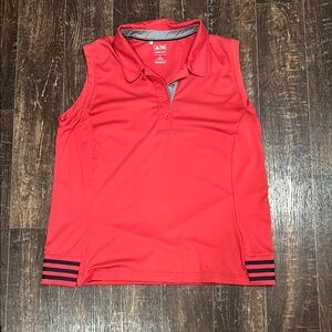 Adidas Vibrant Coral Sleeveless Golf Polo -XL